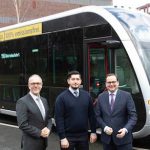 Die Ruhrbahn fährt in Essen einen Elektrobus der Firma Irizar Probe.