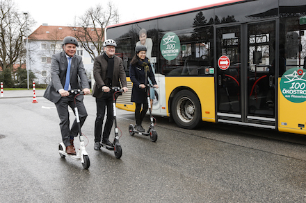 Mit Sondergenehmigung: Der Testbetrieb für E-Scooter des Unternehmens Bird in Bamberg ist gestartet.