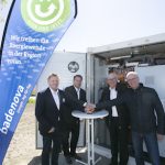 Inbetriebnahme des neuen Batteriespeichers in Freiburg-Opfingen.