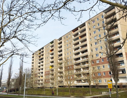 Rund 300 Wohnungen in drei Plattenbauten aus den 1980er-Jahren werden im Jenaer Stadtteil Lobeda zum smarten Quartier umgebaut.