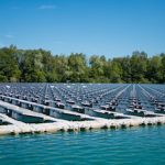 Projekt mit Vorbildcharakter: Die schwimmende Photovoltaikanlage auf dem Baggersee bei Renchen.