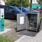 Unterflur-Netzanschluss für E-Ladesäule in Oberammergau.