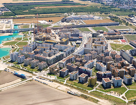 Die Seestadt Aspern entsteht auf dem Gelände eines ehemaligen Wiener Flughafens.