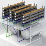 3D-Modell der Redox-Flow-Batterie am Fraunhofer ICT.