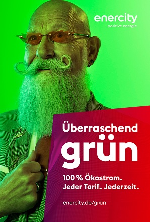 enercity startete eine Kampagne mit dem Claim „Überraschend grün“