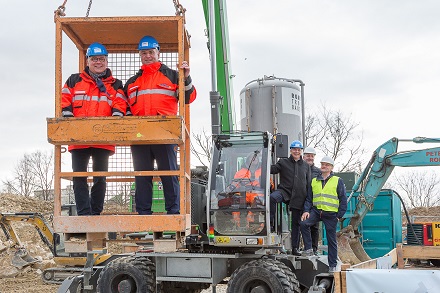 ESWE baut eine neue Gashochdruckleitung in Wiesbaden.