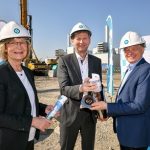 Der neue Rostocker Wärmespeicher kann 45 Millionen Liter Warmwasser fassen.