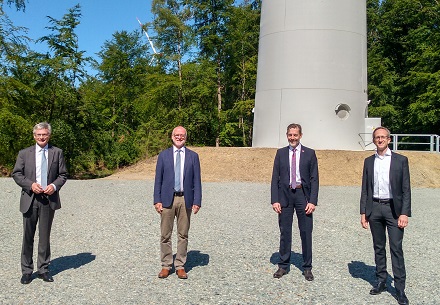 Inbetriebnahme des Windparks Siegfriedeiche.