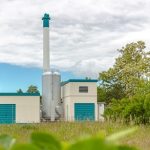 Die Rostocker Brinckmannshöhe wird in Zukunft mit Biogas aus diesem BHKW beheizt.