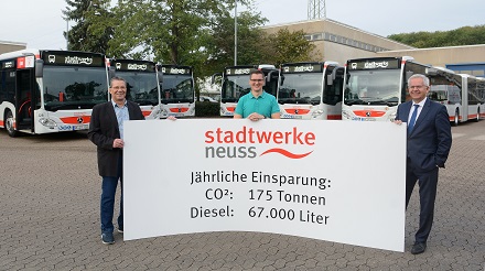 Die Stadtwerke Neuss bringen umweltfreundliche Stadtbusse auf die Straße.