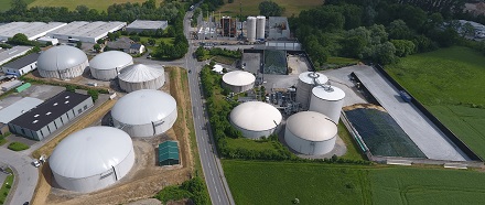 Soll bald 80 GWh Biogas jährlich produzieren: eine der deutschlandweit größten Anlagen ihrer Art in Horn-Bad Meinberg