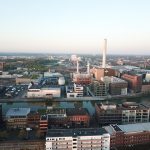 Vom Hafen aus versorgen die Stadtwerke Münsters Haushalte mit Fernwärme. Zukünftig soll der Wärmebedarf der Stadt aus erneuerbaren Quellen gedeckt werden.