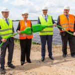 Symbolische Inbetriebnahme des Solarparks Zietlitz.