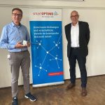 Torsten Großmann von SmartOPTIMO (links) und Peter Heuell