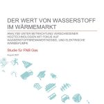 Die Studie „Der Wert von Wasserstoff im Wärmemarkt“ wurde vom Unternehmen Frontier Economics im Auftrag der FNB Gas durchgeführt.