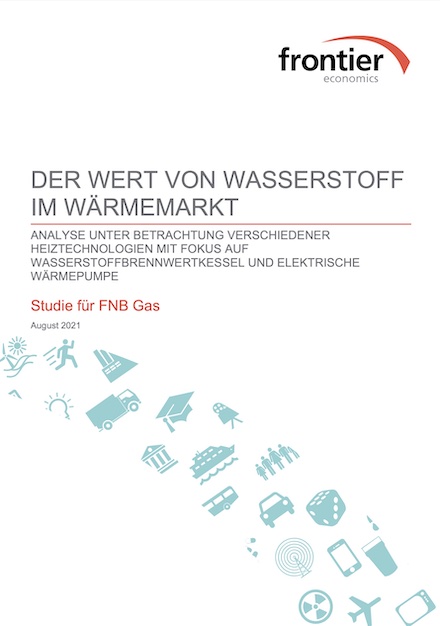 Die Studie „Der Wert von Wasserstoff im Wärmemarkt“ wurde vom Unternehmen Frontier Economics im Auftrag der FNB Gas durchgeführt.