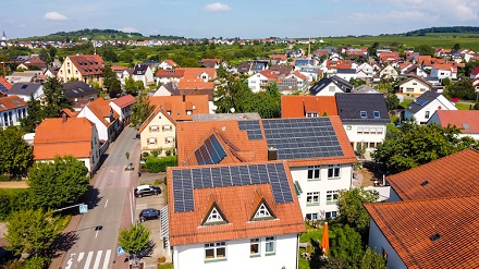 Die neuen Photovoltaikanlagen der Gemeinde Mühlhausen leisten 132 KWp.