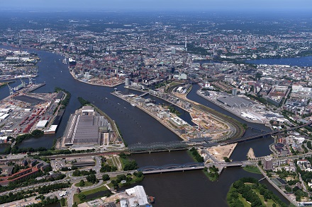 In der Hamburger HafenCity entsteht eine klimafreundliche Kälteversorgung.