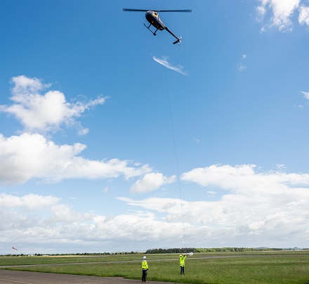 Helikopterbefliegung der Potenzialgebiete für Geothermie