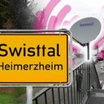 In den vom Hochwasser stark betroffeneren Heimerzheim testen die Deutsche Telekom und Eutelsat derzeit den Einsatz von Satelliten für die Breitband-Versorgung.