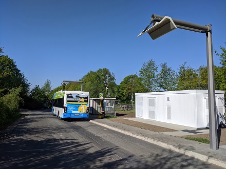 Die Baureihe SEB kommt unter anderem in Münster zum Einsatz. In Dresden sorgt die Ladestation für eine schnelle Ladung der Busse auf der Strecke.