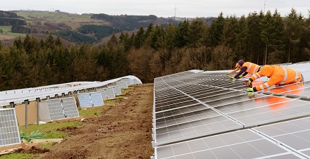 Der Solarpark Affler ist Startschuss für die Energiezukunft in der Region Südeifel.