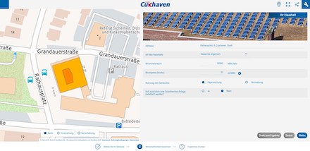 Das Solardachkataster der Stadt Cuxhaven erteilt Auskünfte darüber