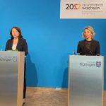 Energieministerin Anja Siegesmund und Infrastrukturministerin Susanna Karawanskij informierten insbesondere zum Ausbau der Windenergie.