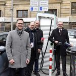 Neue Hochgeschwindigkeitsladepunkte am Rathaus.