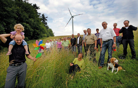 Energiegenossen: 42 Prozent des Zubaus erneuerbarer Energien könnten von den Bürgern übernommen werden.