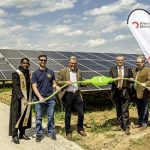 Inbetriebnahme des RheinEnergie Solarparks in Hernau.