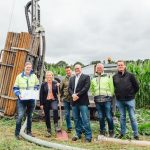 Probebohrung weist den Weg für die weitere Entwurfs- und Ausführungsplanung des Kalten-Nahwärme-Netzes in Mettingen.