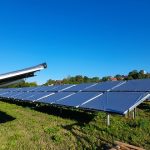 Die im Bau befindliche Solarthermieanlage des Stadtwerks am See in Überlingen.