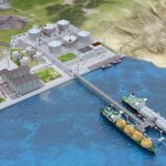 LNG-Terminal (3D-Darstellung): Vor allem die USA werden Flüssiggas nach Europa liefern.