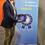 WEMACOM-Geschäftsführer Volker Buck erhält in Brüssel die Auszeichnung als Finalist bei den European Broadband Awards 2022.