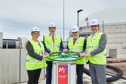 Einweihung der neuen MVV-Biogasanlage in Bernburg.