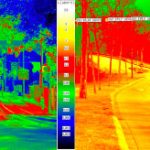 Beleuchtung der Berliner Straße vorher und nachher: Mehr Licht auf der Fahrbahn sowie für die Rad- und Gehwege – und das bei deutlichen Energieeinsparungen.