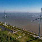 Singen ihr Lied in den stürmischen Wind: Windräder des Windparks Oostpolderdijk.