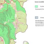 Grafik von der vorgesehenen Potenzialfläche zwischen Ziegelhausen und Schönau für die Errichtung von Windkraftanlagen.