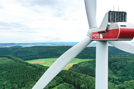 Windpark Amtenhauser Berg des Stadtwerks am See.