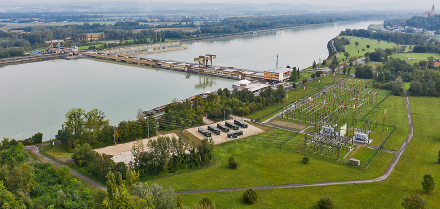 Als BlueBattery-Standort kann das Wasserkraftwerk Wallsee-Mitterkirchen auch Primärregelleistung liefern.