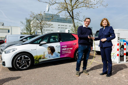 enercity hat jetzt einen Ladepark bei Bayer in Bitterfeld gebaut.