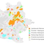 Der Entwurf der kommunalen Wärmeplanung markiert im Stuttgarter Stadtgebiet die Zonen mit bestehenden Wärmenetzen