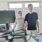 Die Projektentwickeler Janine Rose und Philipp Richter von den Stadtwerken Münster haben den Antrag für drei Anlagen in Dülmen-Hangenau eingereicht.