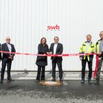 Offizieller Akt zur Einweihung des neuen swb-Blockheizkraftwerks.