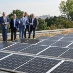 Erste Photovoltaikanlage im Zuge der städtischen PV-Strategie auf dem Neubau der Feuerwache 1.