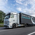 Wasserstoff-Lkw von Daimler Truck kann ab 2025 in Hünfeld tanken.