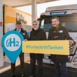 Eröffnung der neuen Lkw-Wasserstofftankstelle in Magdeburg.