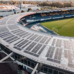 PV-Anlage der Nordkurve im Stadion Eintracht Braunschweig.