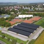 Solarcarport liefert Strom für das Schenkenseebad in Schwäbisch Hall.